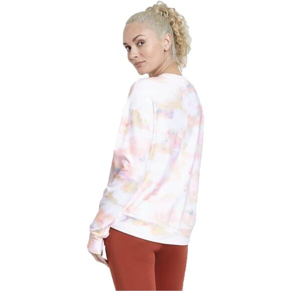 All in Motion Women’s Crewneck Sweatshirt – Tie-Dye Pastels – Size XS - Picture 2 of 4